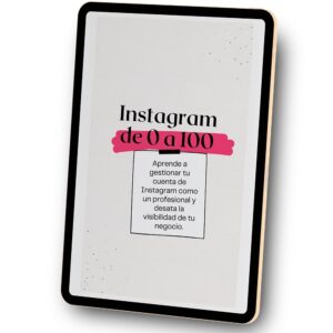 Instagram de 0 a 100 mockup
